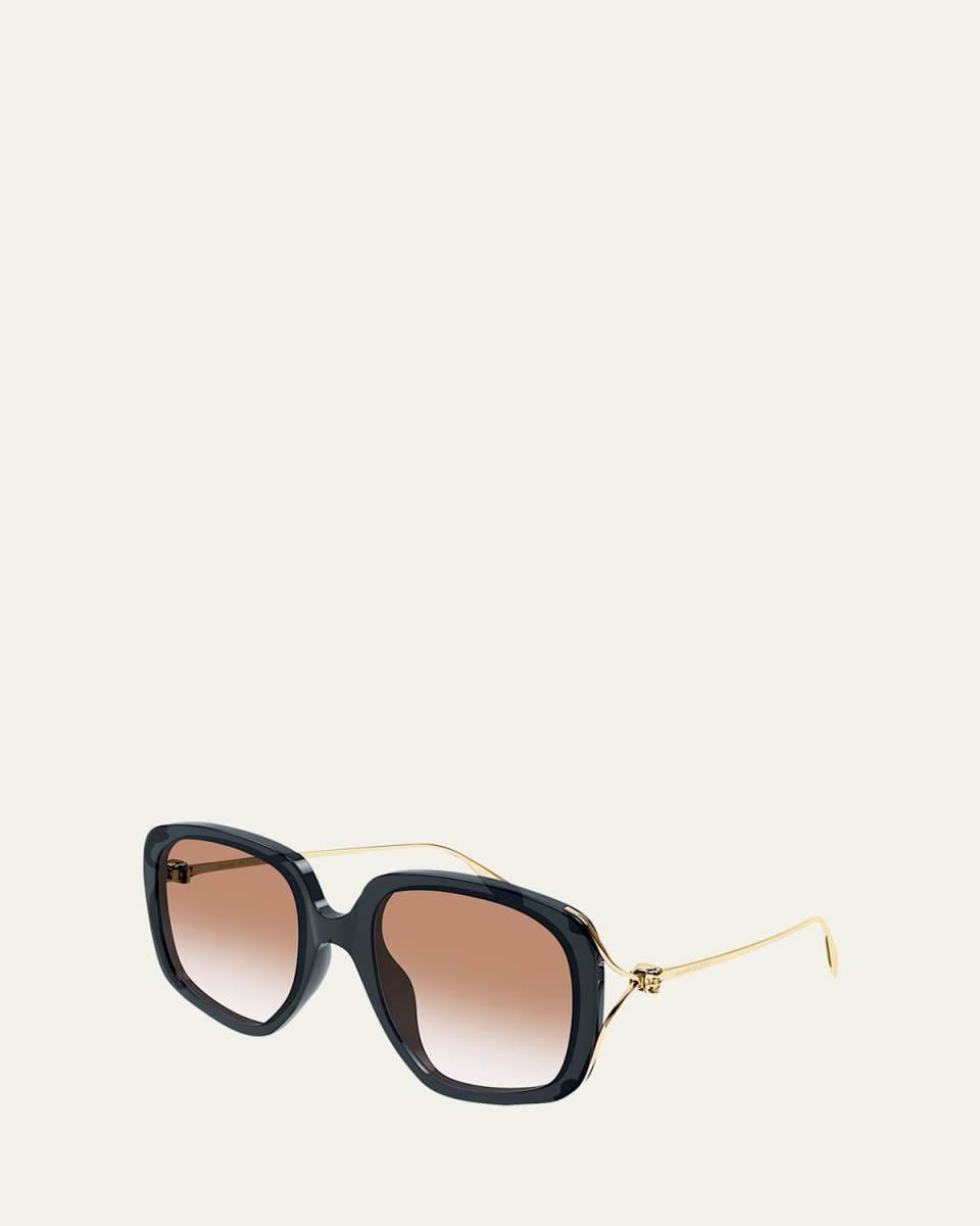 Skull Acetate & Metal Sunglasses